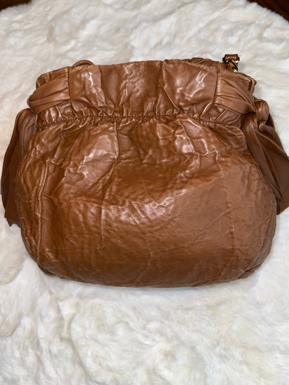 Prada Nappa Leather Antique Bow Bag - Picture 4 of 15